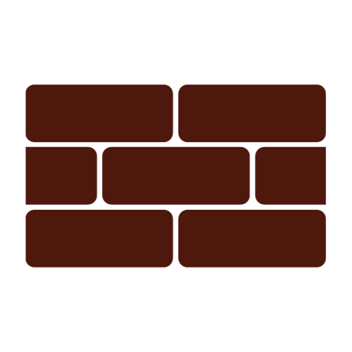 brick icon on a transparent background