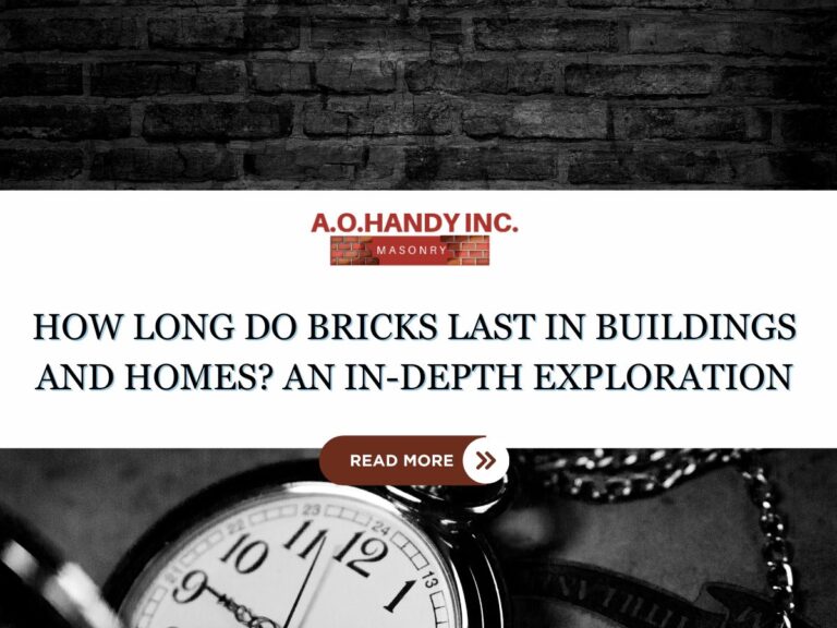 Front Image titled "How long do bricks last in buildings and homes? An in-Depth exploration" with a brick wall and stopwatch in the background